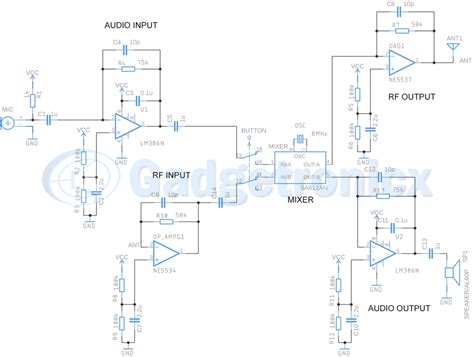 Walkie Talkie Circuit Diagram Headcontrolsystem