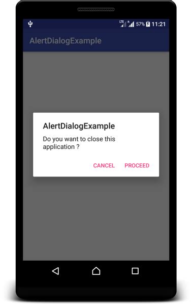 Kotlin Android Alertdialog Example Tutorialkart