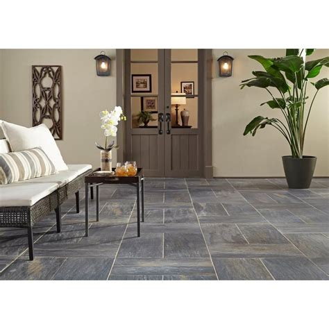 Enrich your decor with the contemporary flair enrich your decor with the contemporary flair and elegant white tones of this msi 8 in. Meridian Slate Gray Porcelain Tile | Outdoor porcelain ...