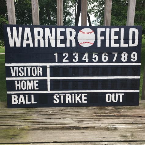 Get A Custom Scoreboard Artwork For Your Nursery Kids Room Man Cave