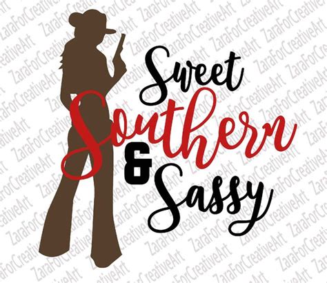 Sweet Southern And Sassy Svg Dxf Png 84344 Svgs Design Bundles Southern Svg Svg Sassy