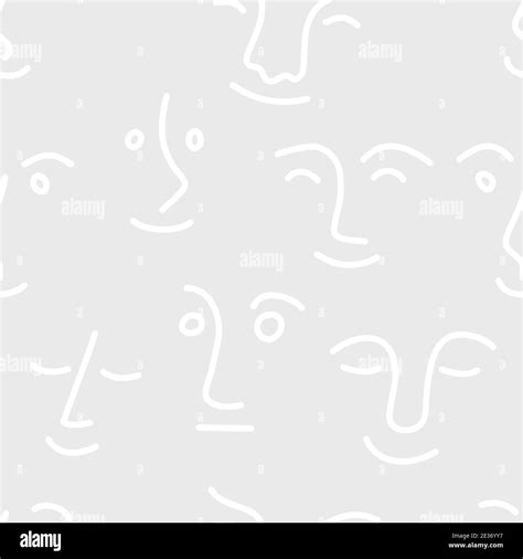 Set Of Funny Characters Seamless Abstract Pattern With People
