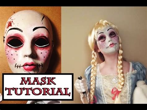 Scary Doll Mask Tutorial With Paint