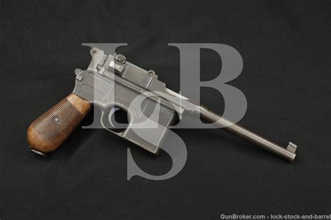 Mauser C96 C 96 Broomhandle Pre War 9mm Semi Automatic Pistol Mfd 1905