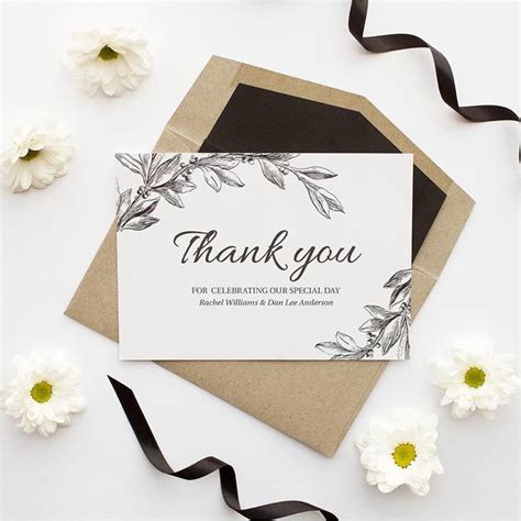 Wedding Thank You Card Tips By Paperlust Botanical Wedding Invitations