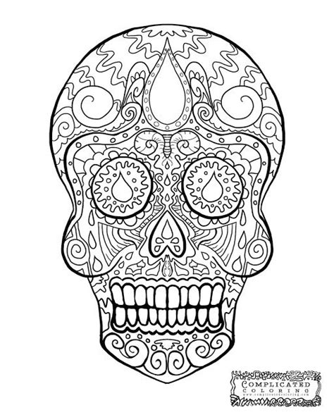 Looking for free adult coloring pages you can print? sugar skull Abstract Doodle Zentangle Coloring pages ...