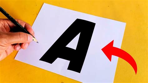 Letras Del Alfabeto 3d Como Dibujar La Letra A En 3d 3d Alphabet