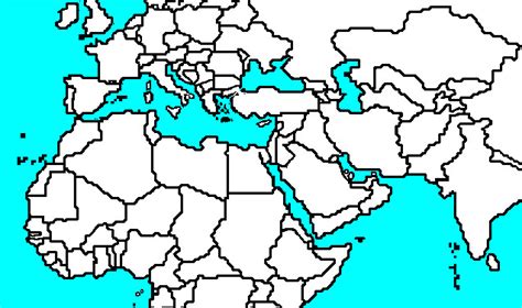31 Blank Map Of Middle East And North Africa Maps Database Source