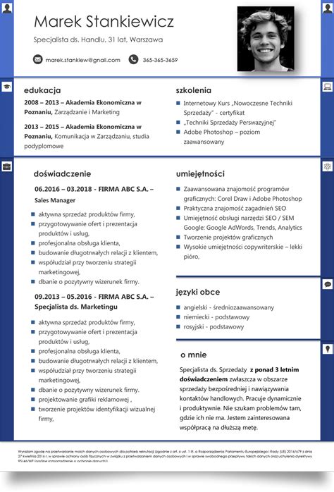 Fajne CV Word - Szablon do Edycji | Pobierz teraz