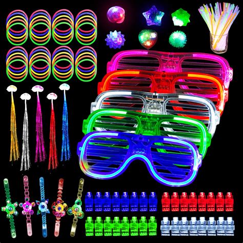 Buy Stondino 153pcs Glow In The Dark Party Supplies Light Up Toys Glow Sticks Bracelet Birthday