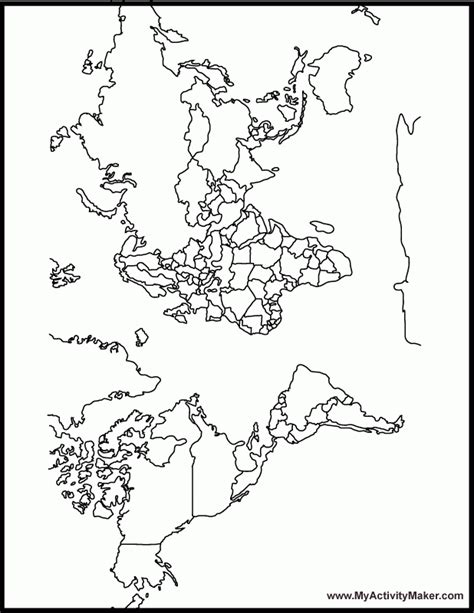 World Map Coloring Page For Kids Coloring Home