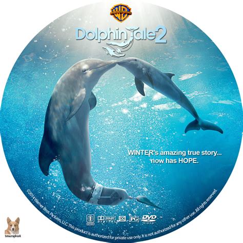 Dolphin Tale 2 Dvd Label 2014 R1 Custom