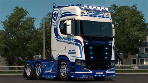 МОД Warde Groupage Scania Ng S Trailer Skin ДЛЯ Euro Truck Simulator
