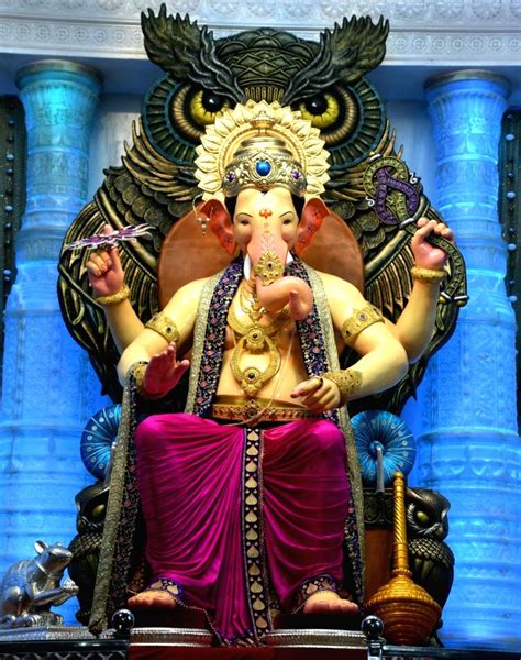 First Look Of Ganesh Idol At Lalbaugcha Raja
