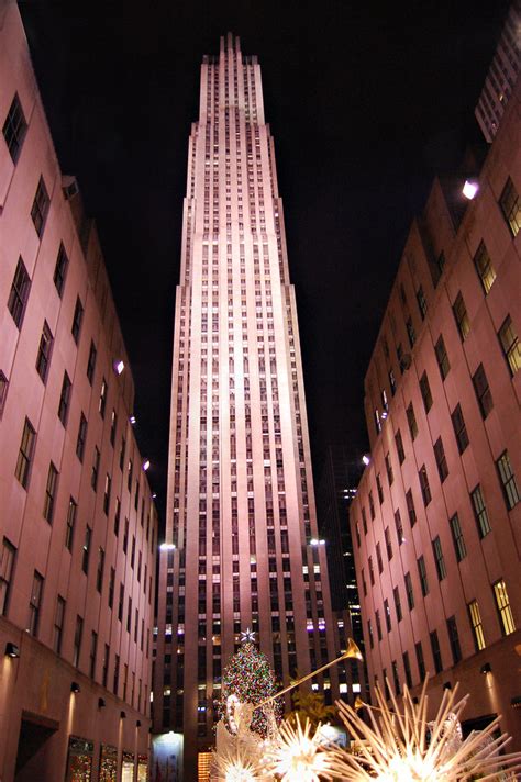 Rockefeller Rockefeller Center At Night In Nyc Mary Catherine Flickr