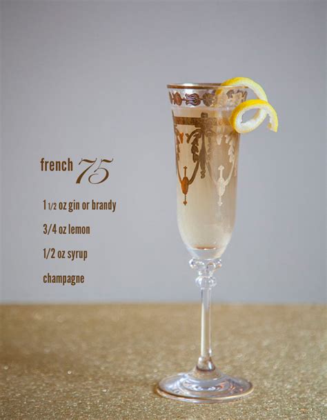 The french 75 is one of the most popular champagne cocktails. french 75 cocktail | Fleurishing