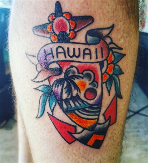 Hawaii Sailor Jerry Inspired Flash Art Queen St Tattoo Oahu