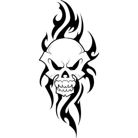 Free Tribal Skull Designs Clipart Best