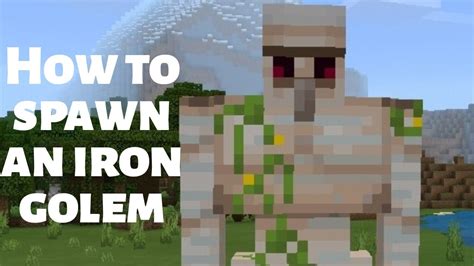 How To Spawn An Iron Golem In Minecraft Pocket Edition Youtube
