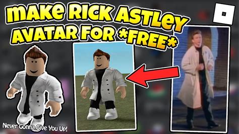 How To Make Rick Astley Avatar For Free Roblox Youtube