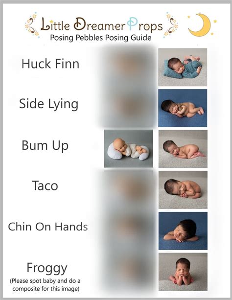 Cheat Sheet Posing Guide Peebles Addition Little Dreamer Props