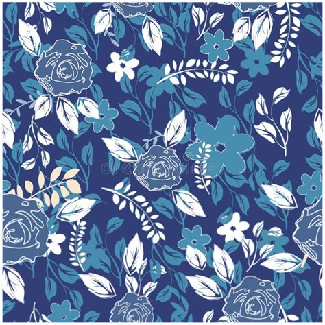 Seamless Flowers Pattern Stock Vector Illustration Of Floral 93320221