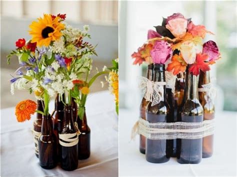 I tried hanging a bunch of flowers upside down but it didn't work. 19 Fascinating Examples To Reuse Glass Bottles In A ...