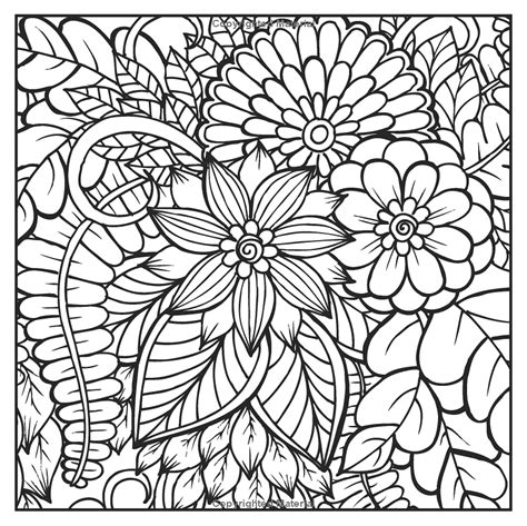 Botanical Garden Adult Coloring Book Set With Colored Pencils And