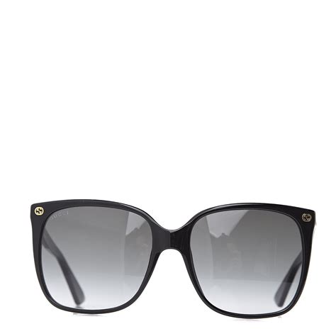 Gucci Gg Sunglasses Gg0022s Black 499885 Fashionphile