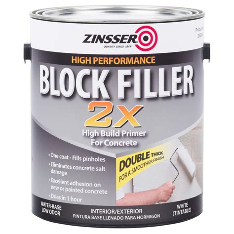Zinsser 1 Gal Block Filler 2x Primer Case Of 2 293245 The Home Depot