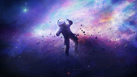 Wallpaper Astronaut Dream Galaxy Stars Space Suit Hd