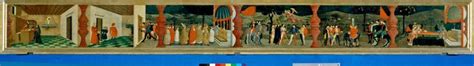 Paolo Uccello Le Miracle De L Hostie - Le Miracle de l'hostie profanée une prédelle en 6 panneaux, peints à la