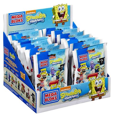 Mega Bloks Spongebob Squarepants Series 1 Mystery Box 94600 24 Packs