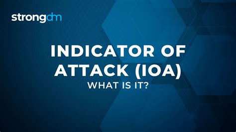 What Is Indicator Of Attack Ioa Security Definition Strongdm