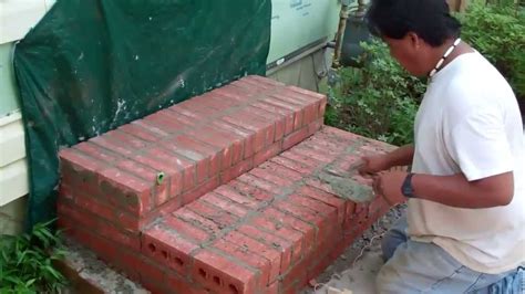 Constructing Brick Steps And Installing A New Door Youtube