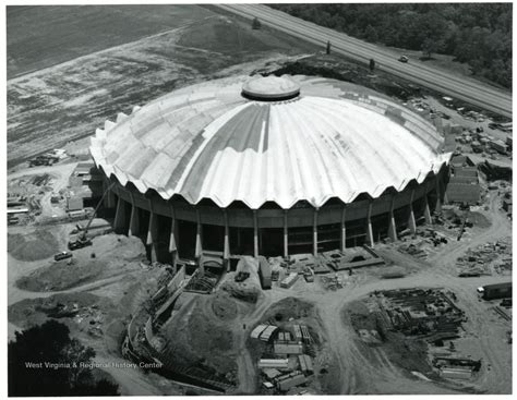 Aerial View Of The West Virginia University Coliseum During