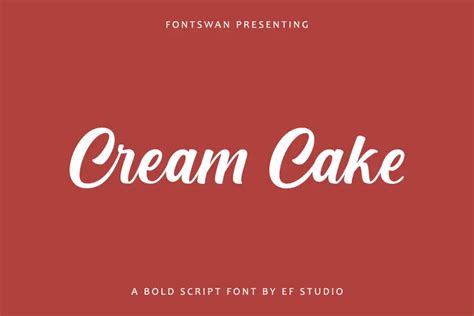 Cream Cake Font Free Download Fontswan