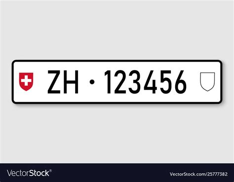 Vehicle Registration Plates Royalty Free Vector Image