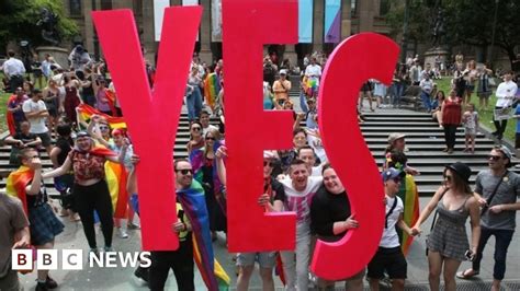 Australia Gay Vote The Moment The Country Said Yes Bbc News
