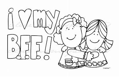 Bff Coloring Pages Friend Quotes Friends Printable