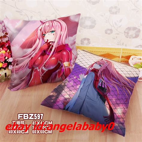 darling in the franxx zero two dakimakura anime throw decorative pillow case 597 ebay