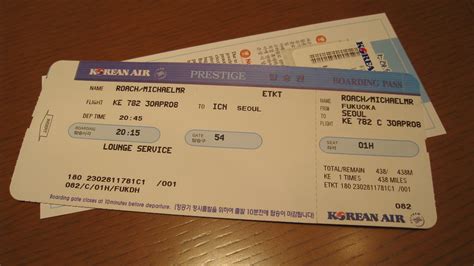 My Korean Air Ticket Mroach Flickr