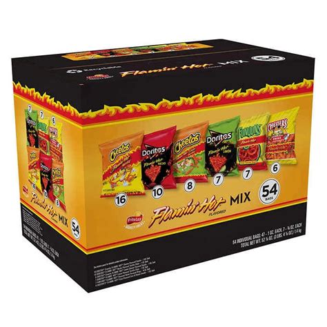 Frito Lay Flamin Hot Spicy Snacks Variety Pack 30 Pe