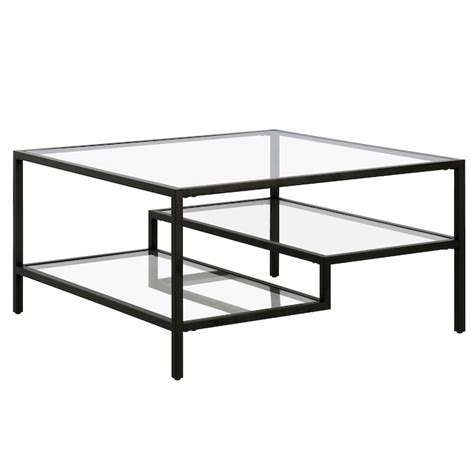Hailey Home Lovett Blackened Bronze Glass Modern Coffee Table In The Coffee Tables Department At