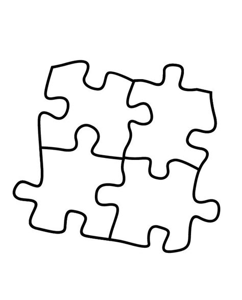 Autism Awareness Puzzle Piece Template Clipart Best