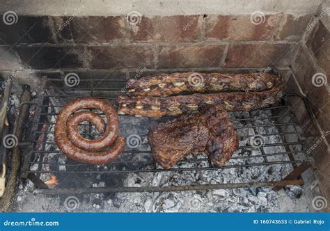 Ribs Roast Beef And Chorizos Stock Image Image Of Grill Chorizosla