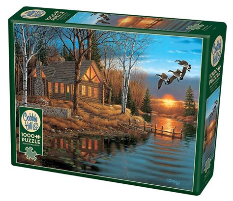 A jigsaw puzzle is a tiling puzzle that requires the assembly of often oddly shaped interlocking and mosaiced pieces. Cobble Hill puzzle 1000 pieces: stay on the lake (80184 ...