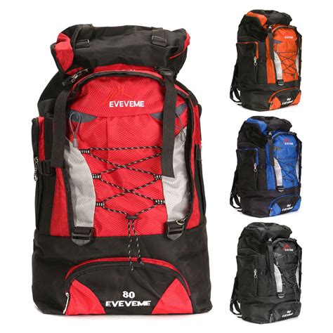 80l Extra Large Hiking Backpack Waterproof Lightweight Hiking Bag