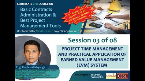 Cpd Ca Pm Of Project Time Management And Practical Application Of Evm System Youtube