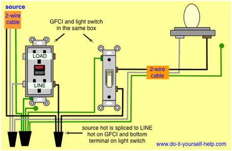 Gfci Receptacle And Switch Same Box Electrical Wiring Home